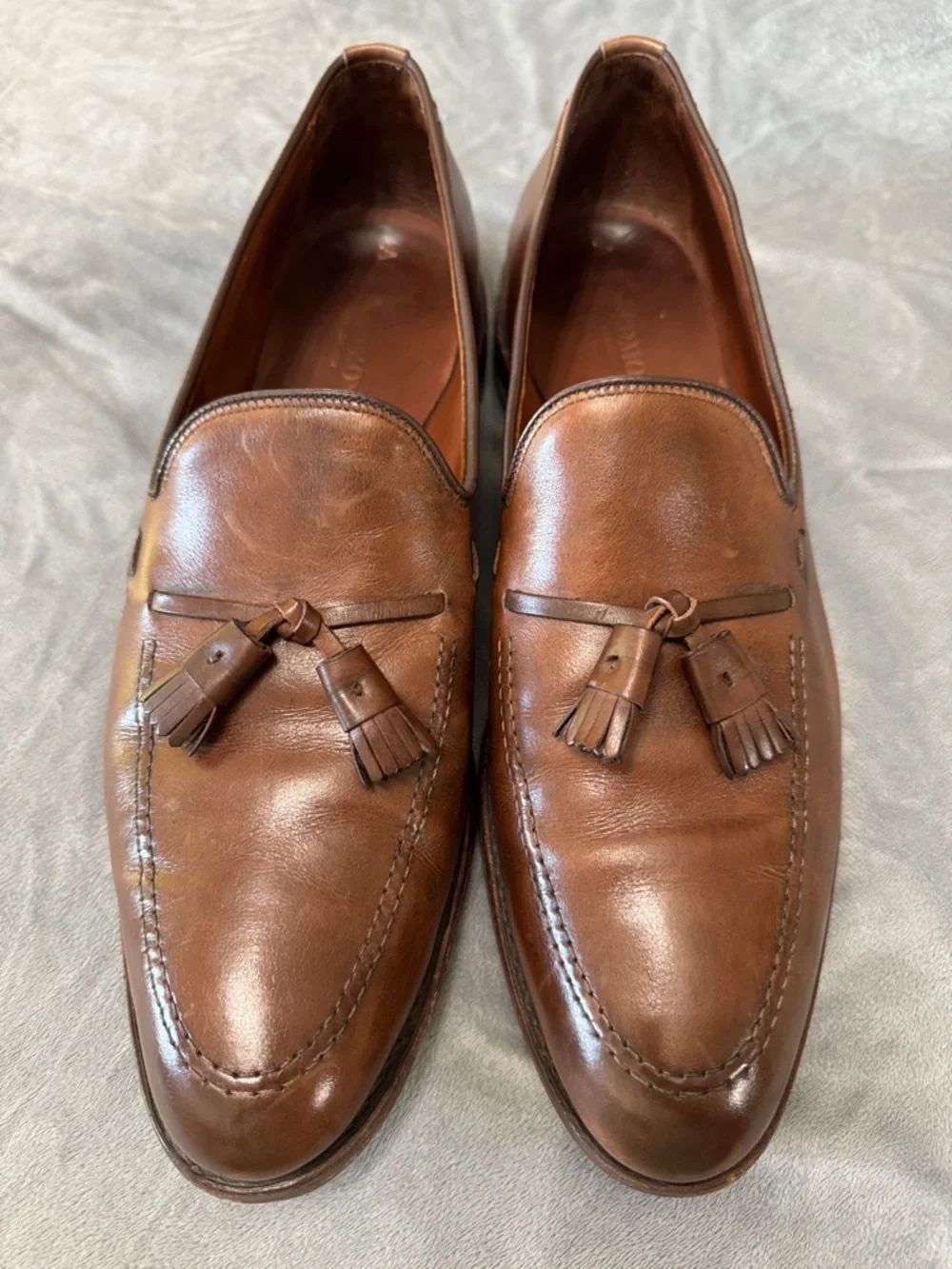 Allen Edmonds Chestnut Leather Tassel Loafers